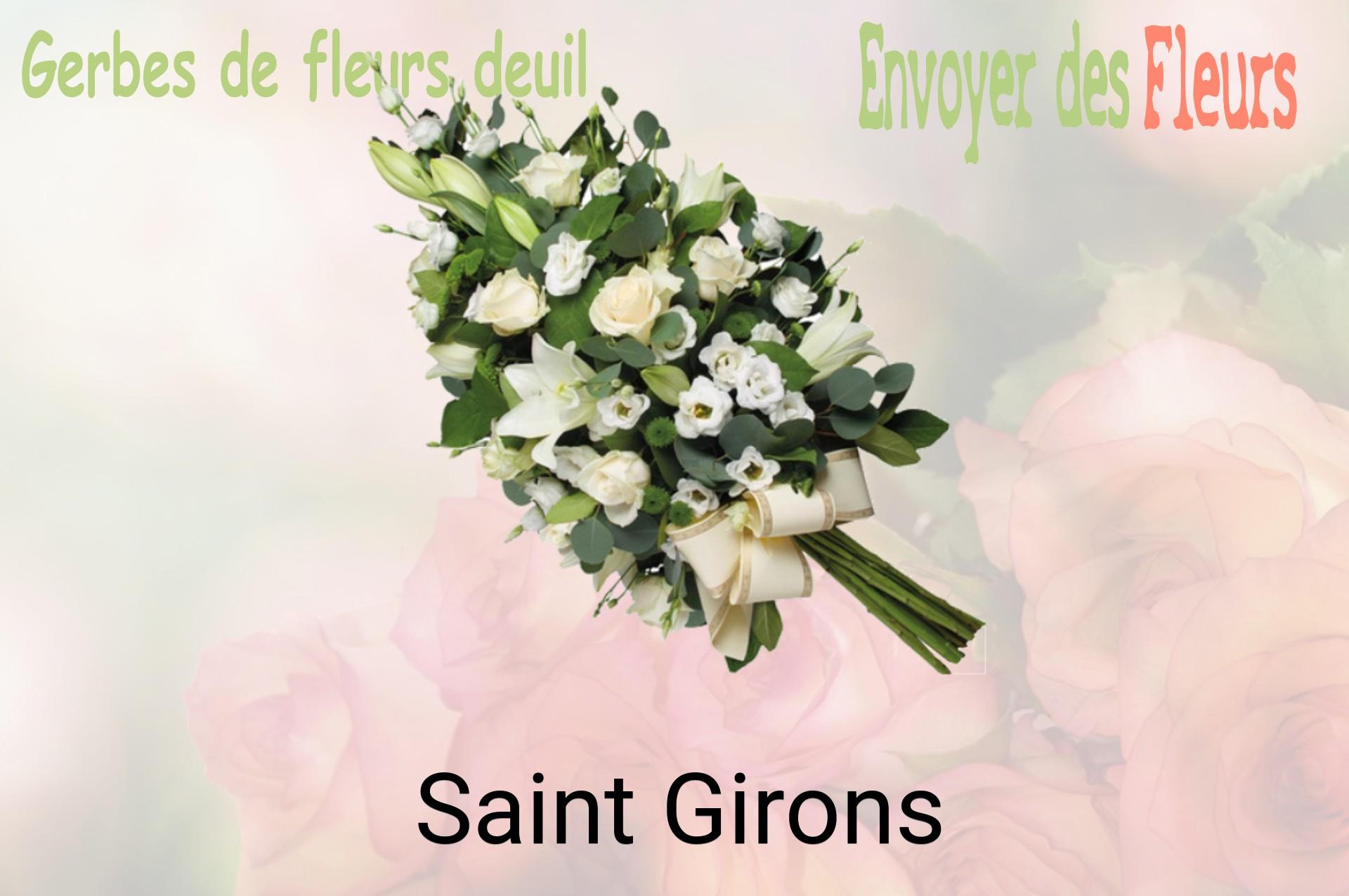 Gerbe de fleurs de deuil livrée à Saint-Girons